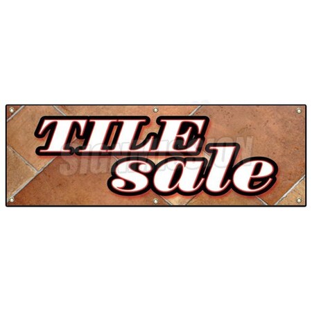 TILE SALE BANNER SIGN Ceramic Flooring Floor Signs Installation Installed